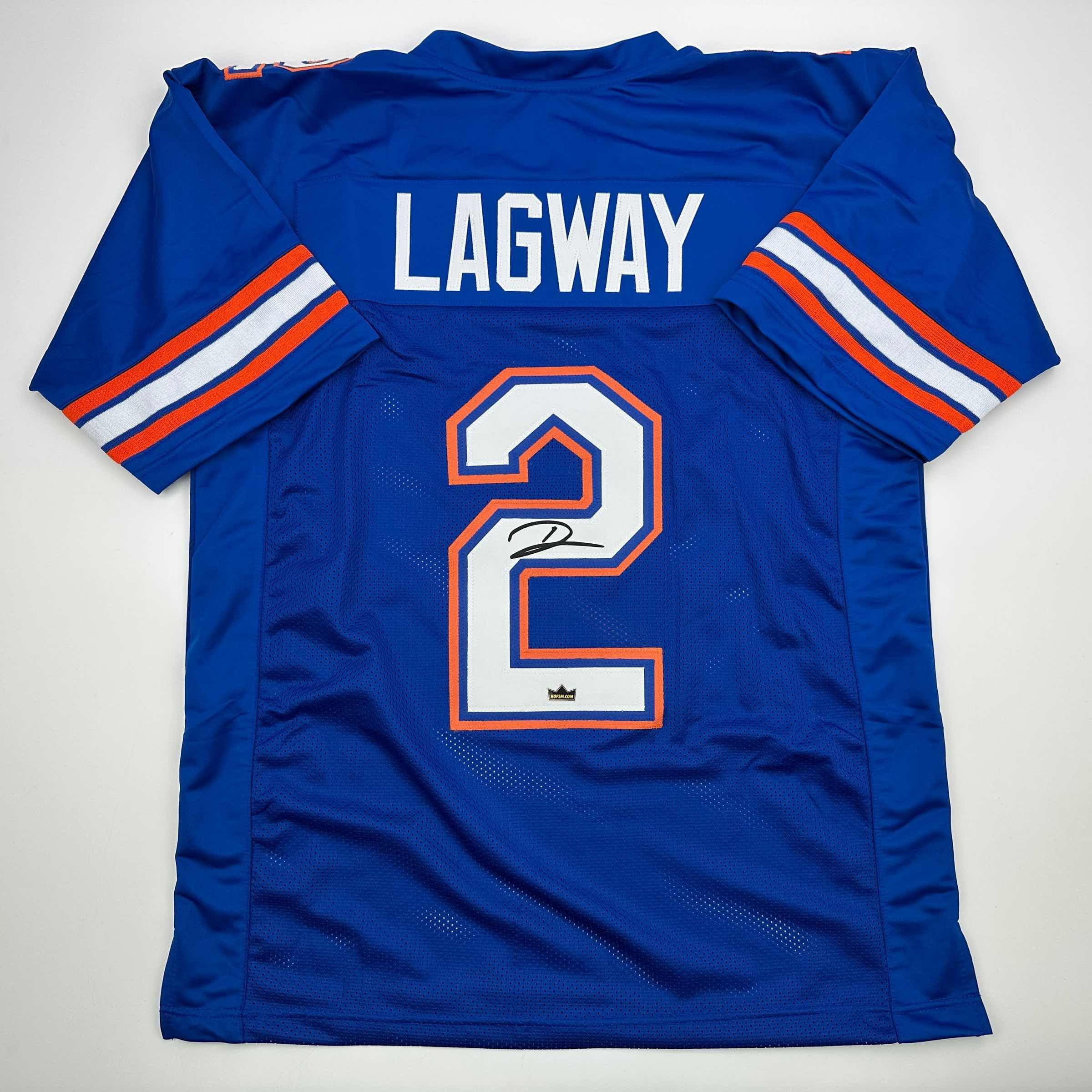 その他 football jersey Facsimile Autographed D.J. DJ Lagway Florida Blue Reprint Laser